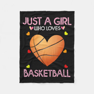 Basketball über Frauen Geschenk nur ein Mädchen, d Fleecedecke