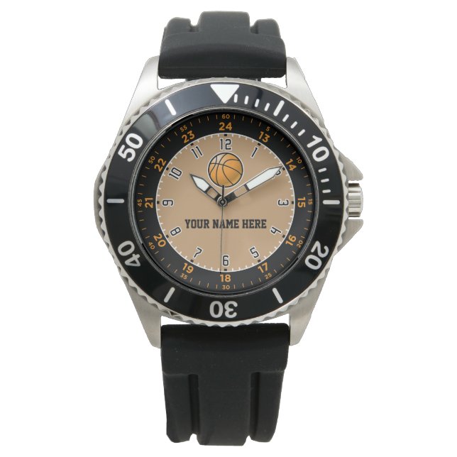Basketball-Uhr Armbanduhr (Vorderseite)