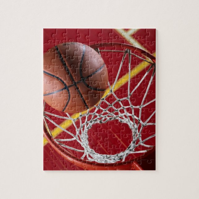 Basketball und Foto-Puzzle (Vertikal)