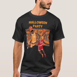Basketball und Geisterhaus T-Shirt