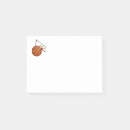 Basketball und Hoop Post-it Klebezettel