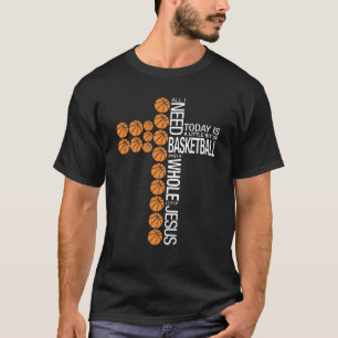 Basketball und jeder Menge Jesus, Spaß Cross Ball T-Shirt
