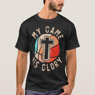 Basketball und Jesus Christus Christlich Glaube Ho T-Shirt