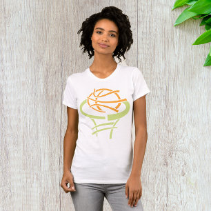 Basketball und Netzfrauen T - Shirt