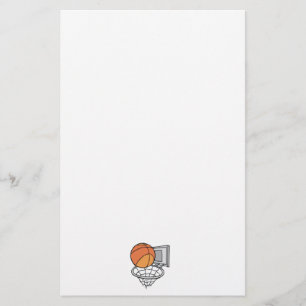 Basketball und Netzvektorgrafik Briefpapier