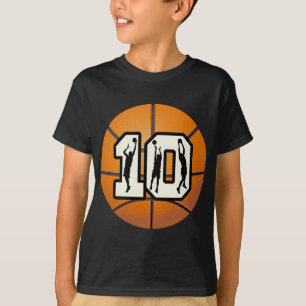 Basketball und Spieler der Nr.-10 T-Shirt
