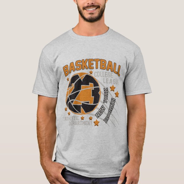 Basketball Uni Liga New York Brooklyn T-Shirt (Vorderseite)