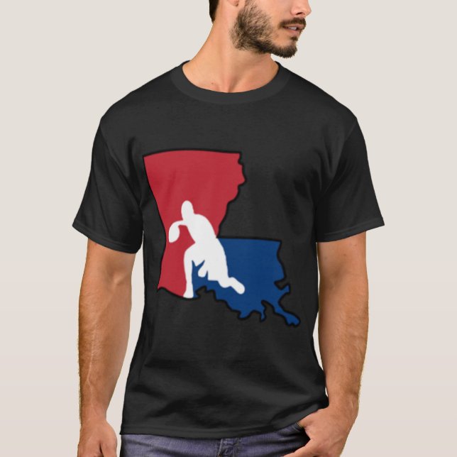Basketball USA Farben Oversifiziert T-Shirt (Vorderseite)