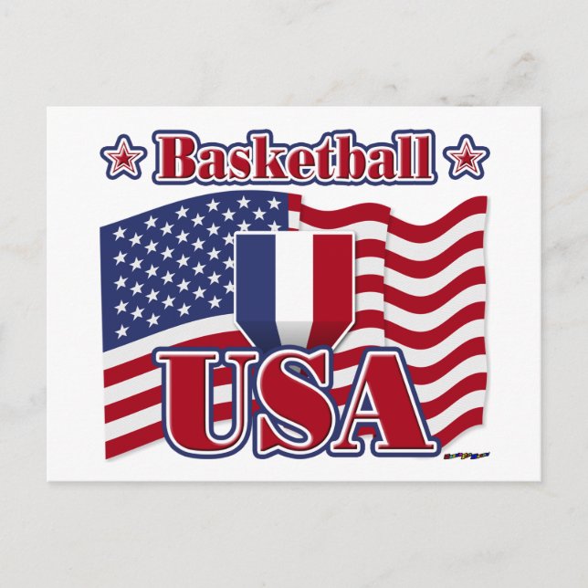 Basketball USA Postkarte (Vorderseite)