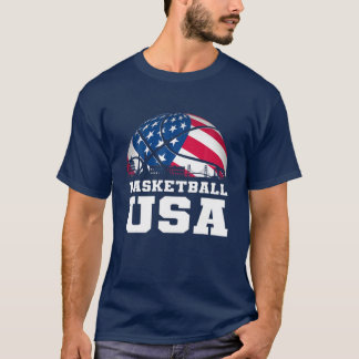 Basketball USA Support Team T USA Flag Dream T-Shirt