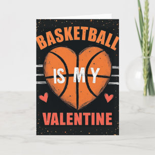 Basketball Valentinsliebeskarte Karte