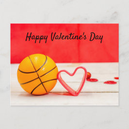 Basketball Valentinstag Basketball mit Liebe Postkarte