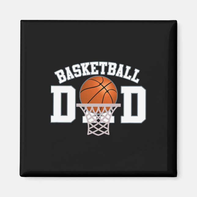 Basketball Vater 4 Magnet (Vorne)