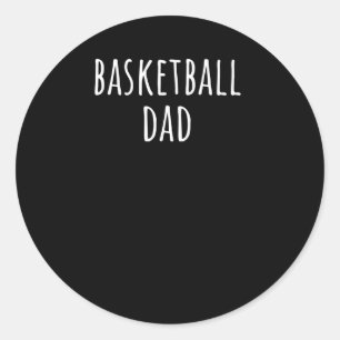Basketball-Vater 5 Runder Aufkleber