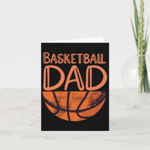 Basketball-Vater - Basketballspieler Vintage-Baske Karte