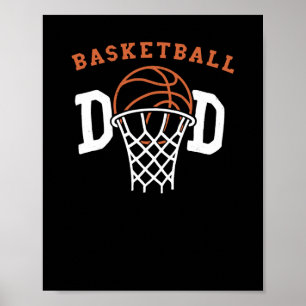 Basketball-Vater. Basketballtrainer Poster