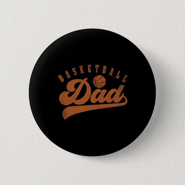 Basketball-Vater Button (Vorderseite)
