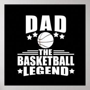 Basketball-Vater die Legende Poster