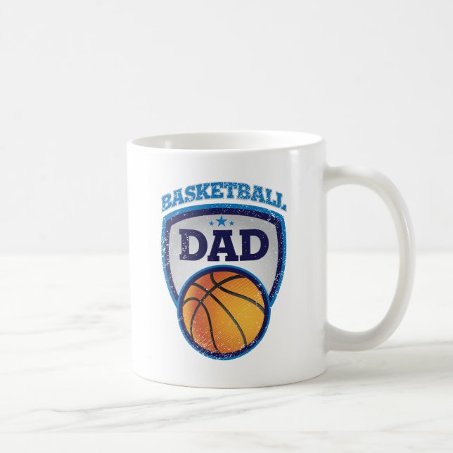 Basketball-Vater-Entwurf, zum vorzuführen Kaffeetasse (Rechts)