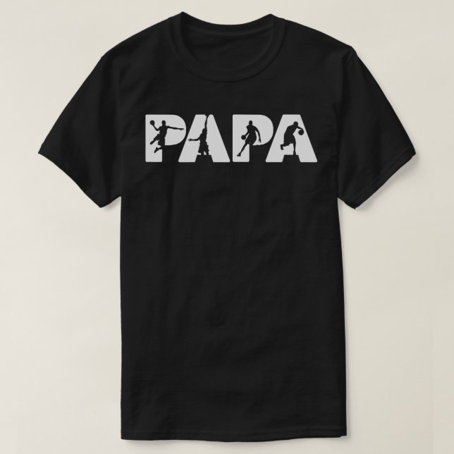 Basketball Vater Funny Papa Basketball Vater T-Shirt (Design vorne)