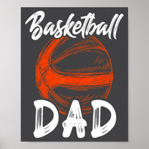Basketball-Vater für Männer Familien-Matching-Bask Poster