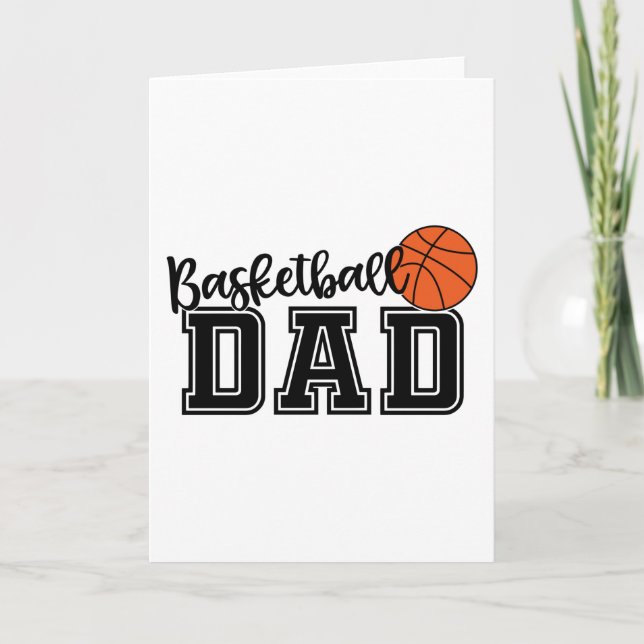 Basketball-Vater Karte (Vorderseite)