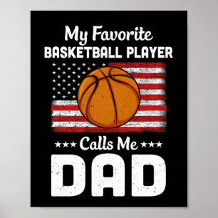 Basketball-Vater Meine Lieblings-Basketball-Spiele Poster