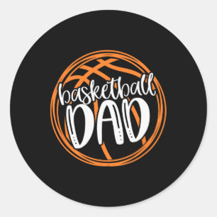 Basketball VATER Shirt Runder Aufkleber