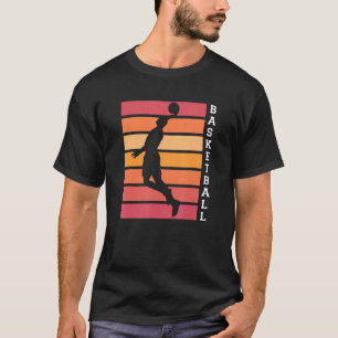 Basketball Vater Spieler Dunkelbasketball Hoop Tea T-Shirt