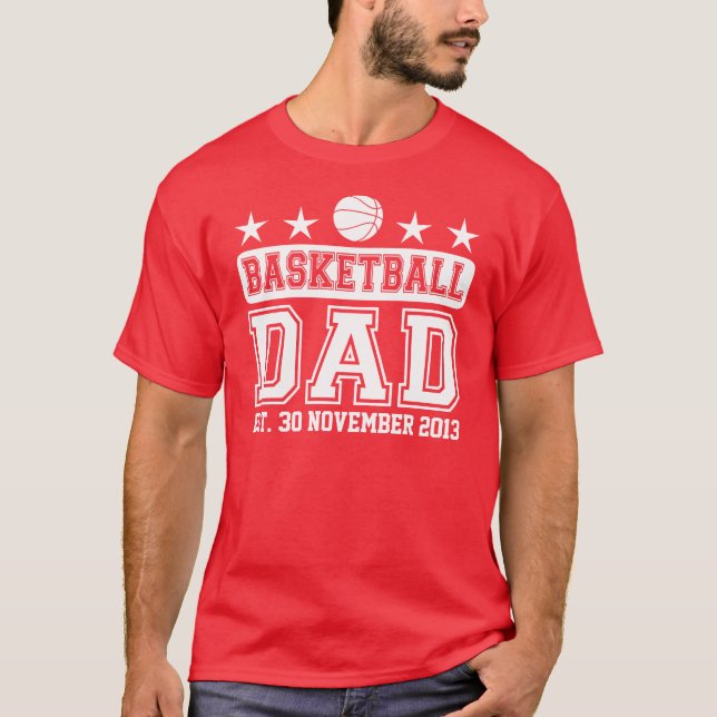 Basketball-Vater T-Shirt (Vorderseite)