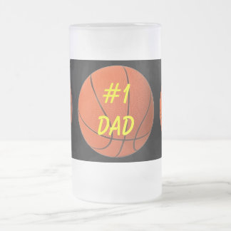 Basketball-Vaters Bier-Tasse Mattglas Bierglas