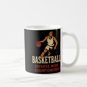 Basketball - Verteidigung gewinnt Basketballmeiste Kaffeetasse