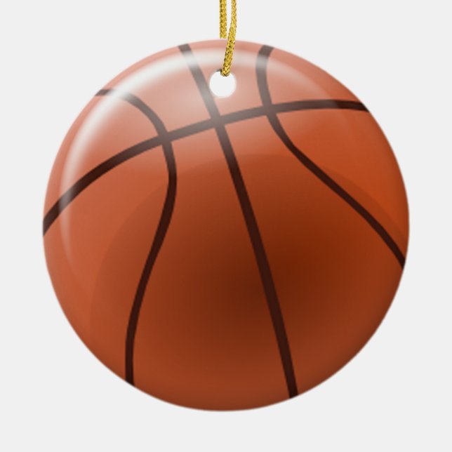 Basketball-Verzierung Keramikornament (Vorne)