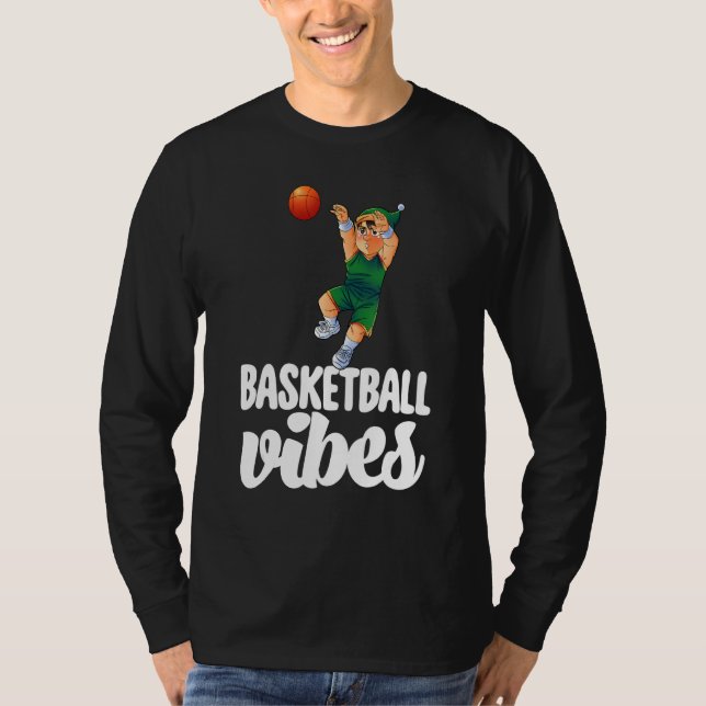Basketball Vibes Gnome  Basketball Game Celebratio T-Shirt (Vorderseite)