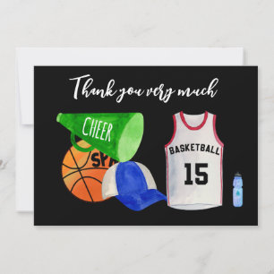 Basketball Vielen Dank vom Spieler Dankeskarte
