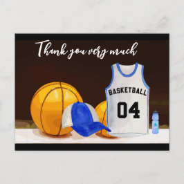 Basketball Vielen Dank vom Spieler Postkarte