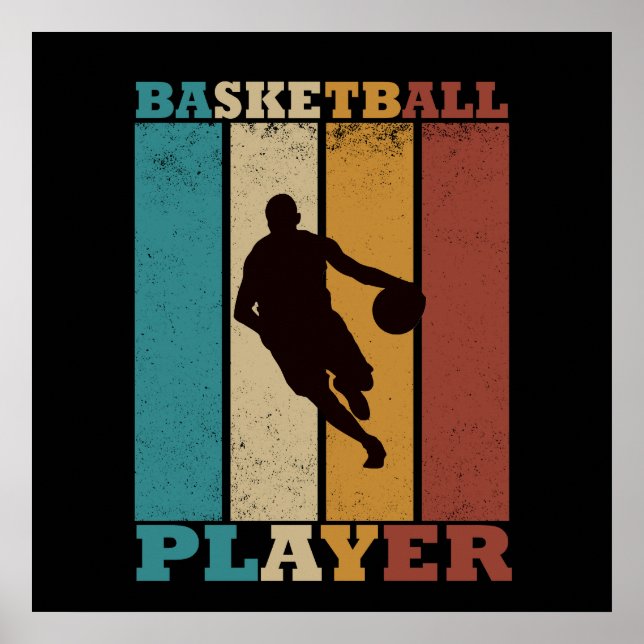 Basketball Vintag Poster (Vorne)