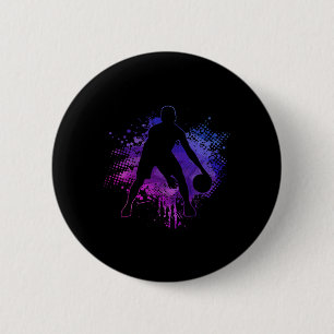 Basketball Vintage Babyball Spieler Coach Sport Bä Button