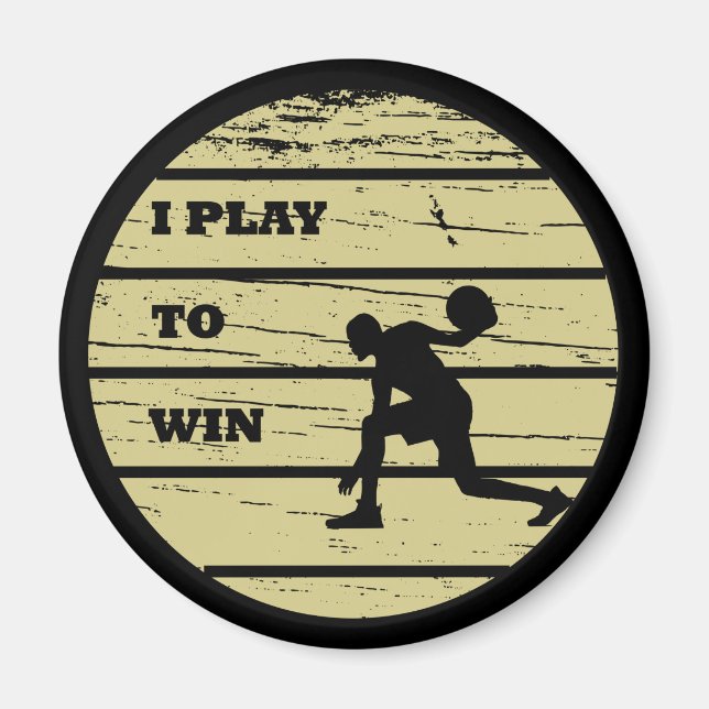Basketball-Vintager Retrospieler Magnet (Vorne)