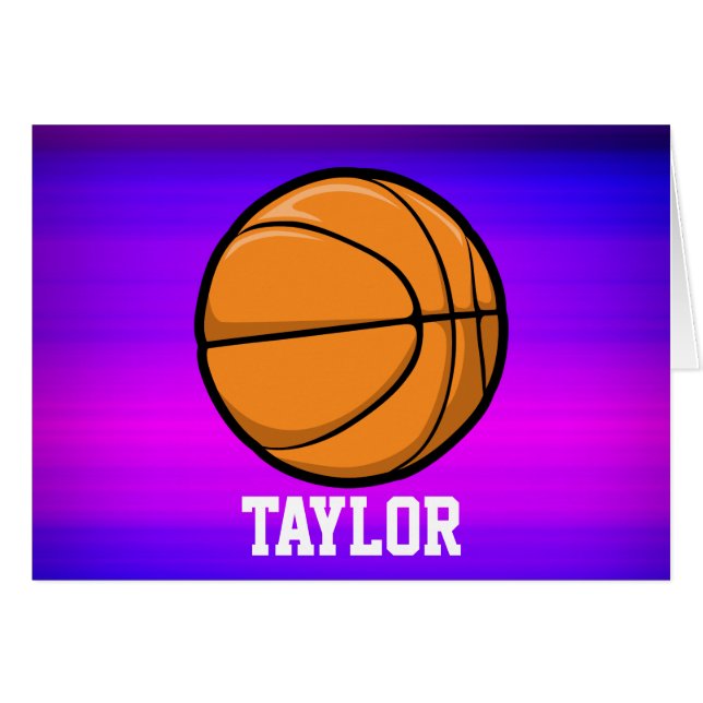 Basketball; Violet Blue und Magenta (Vorderseite (Horizontal))