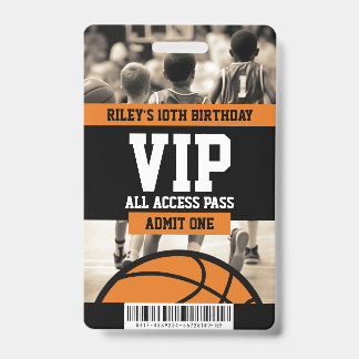 Basketball VIP Geburtstagsfeier Gastkarte Ausweis