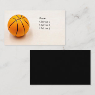 Basketball-Visitenkarte für den Spieler Visitenkarte