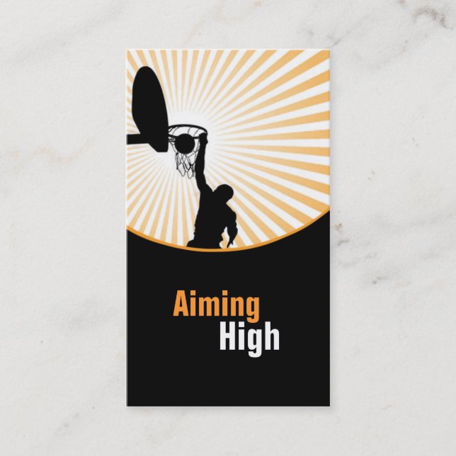 Basketball-Visitenkarten Visitenkarte (Vorderseite)