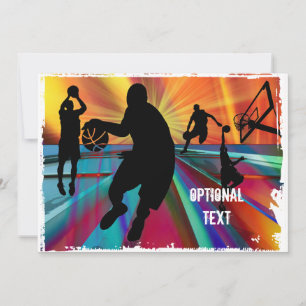 Basketball vor dem Spiel Warmup - Anpassen Einladung