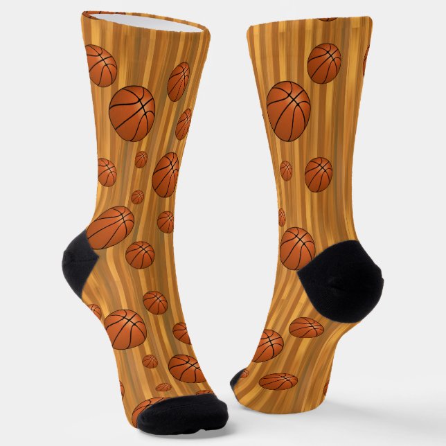 Basketball vor Gericht Socken (Gewinkelt)