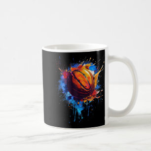 Basketball Wasserfarbenarmatur Zeichnend Basketbal Kaffeetasse