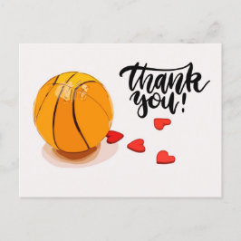 Basketball Wedding Vielen Dank Postkarte