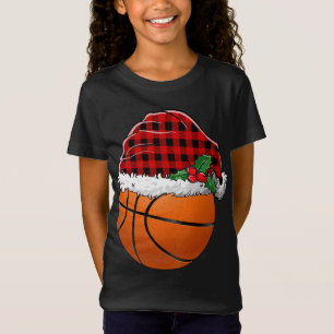 Basketball Weihnachten Weihnachten Karierten Weihn T-Shirt
