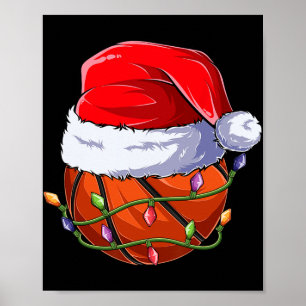 Basketball-Weihnachts-Jungen-Bekleidung, Lustiger  Poster