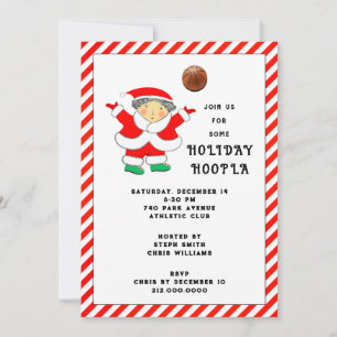 Basketball Weihnachts-Party Einladung